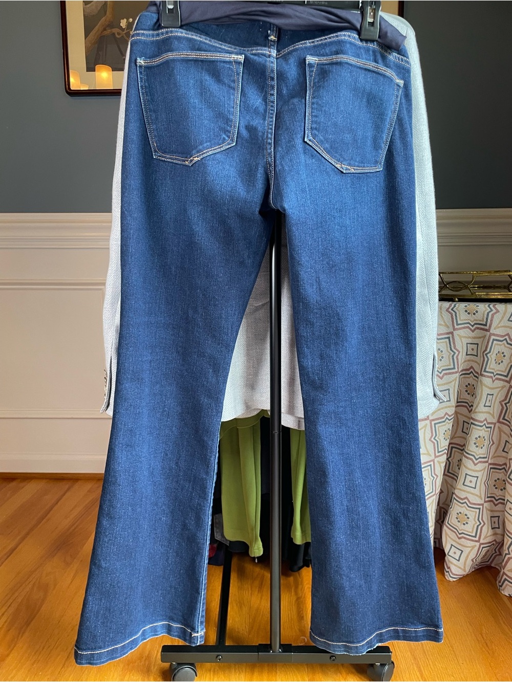 GAP Dark Blue Maternity Bootcut Jeans Maternity Size 28 - Picture 3 of 7
